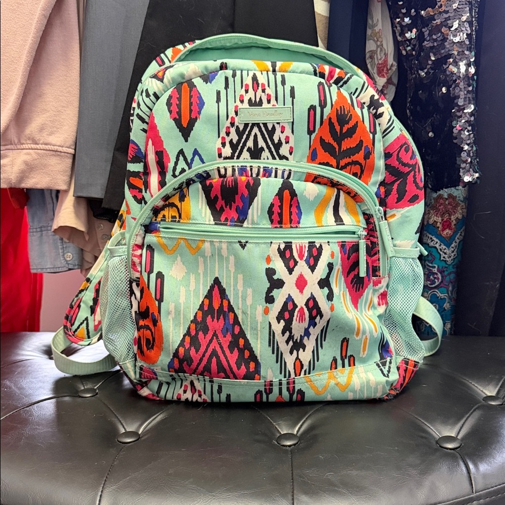 Turquoise Multicolor Patterned Bag - image 1